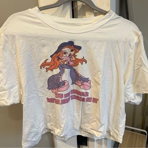 SHEIN plus cute graphic cropped tee bratz inspired
